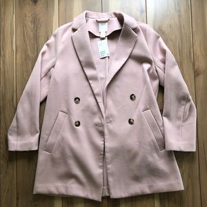 H&M Peacoat in pink.